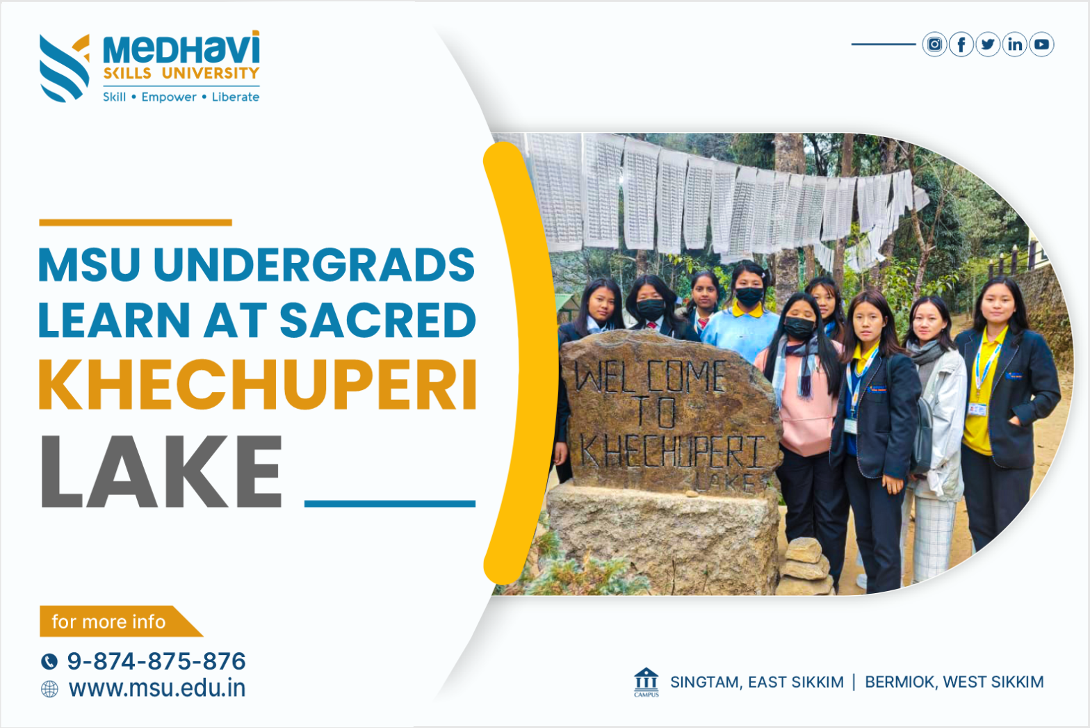 MSU UNDERGRADS LEARN AT SACRED KHECHUPERI LAKE