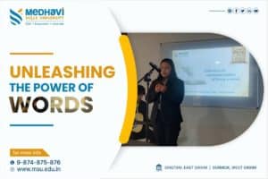 UNLEASHING THE POWER OF WORDS: MEDHAVI SKILLS UNIVERSITY'S CREATIVE WRITING SKILL DRILL CELEBRATES WORLD POETRY DAY.